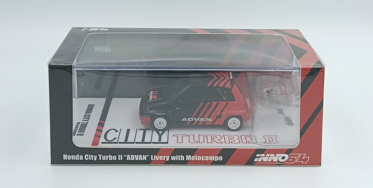 INNO64 Honda City Turbo II "ADVAN" Livery with Motorcompo - Image 1