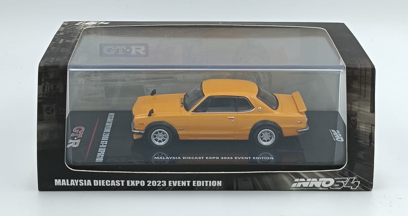 INNO64 NISSAN SKYLINE 2000 GT-R (KPGC10) MALAYSIA DIECAST EXPO 2023 EVENT EDITION (UNSEALED) - Image 1