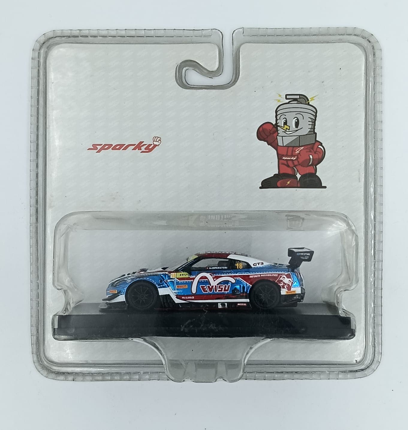 Sparky NISSAN GT-R NISMO GT3 WORLD CUP MACAU 2018 (BLISTER DAMAGE ) - Image 1