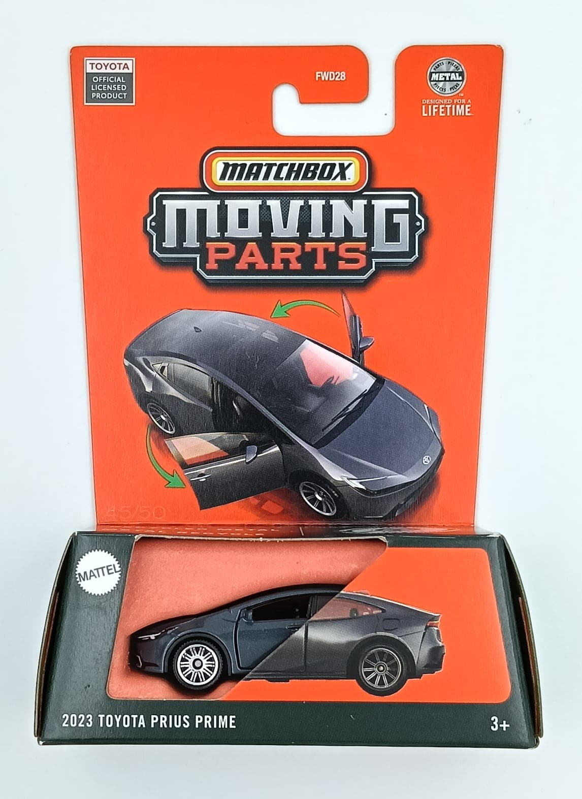 MATCHBOX 2023 TOYOTA PRIUS PRIME MOVING PARTS - Image 1