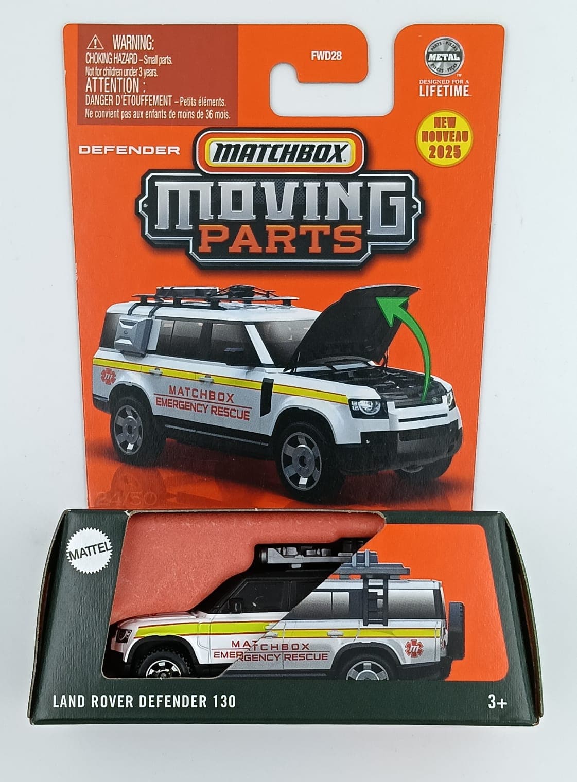 MATCHBOX LAND ROVER DEFENDER 130 MOVING PARTS - Image 1