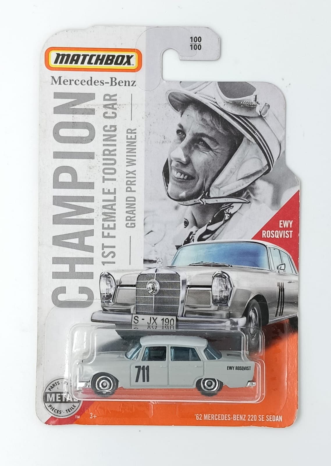 MATCHBOX '62 MERCEDES-BENZ 220 SE SEDAN CHAMPION - Image 1