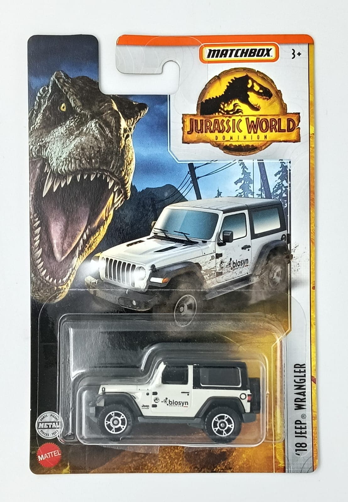 MATCHBOX '18 JEEP WRANGLER JURASSIC WORLD - Image 1