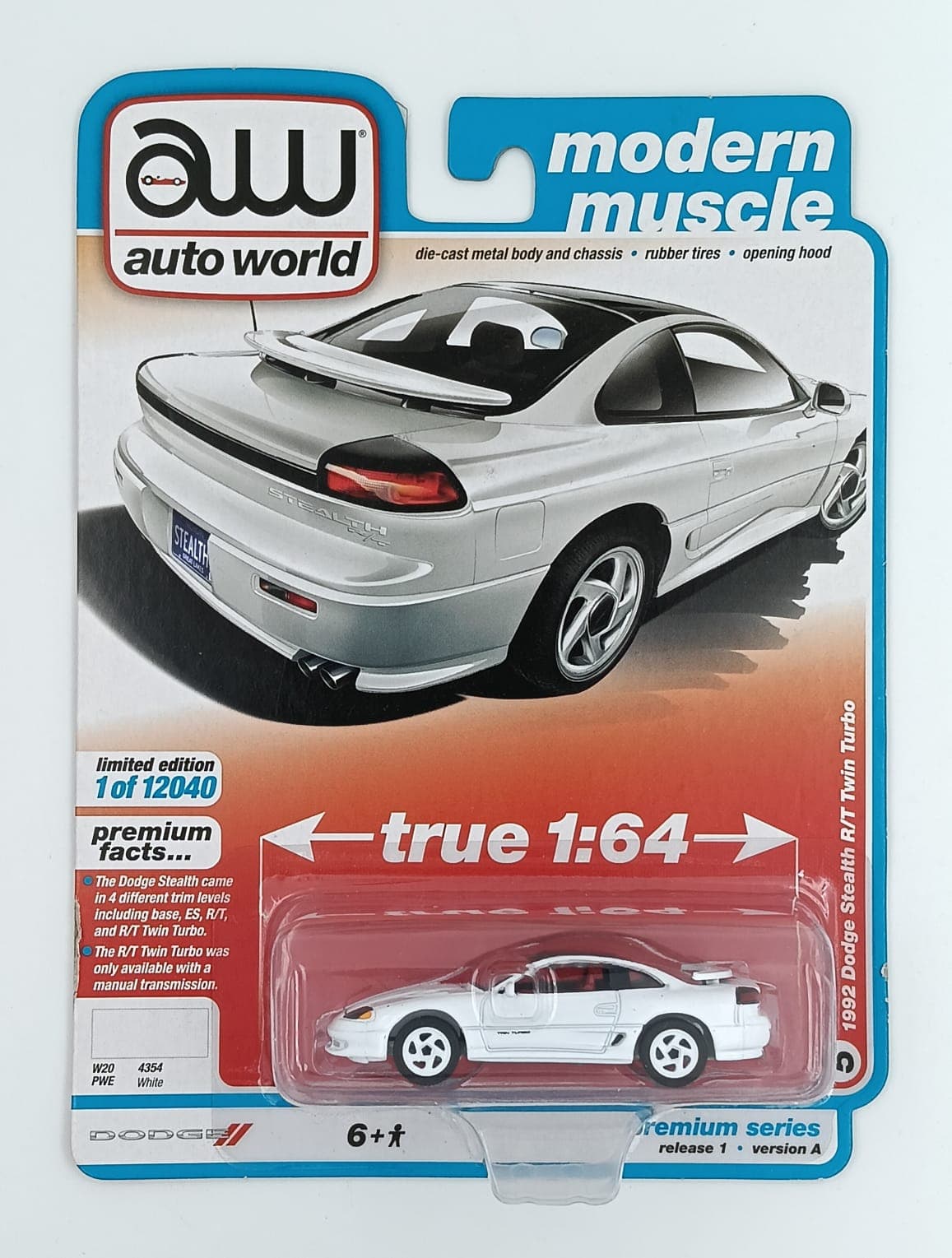 AUTO WORLD 1992 DODGE STEALTH R/T TWIN TURBO MODERN MUSCLE - Image 1