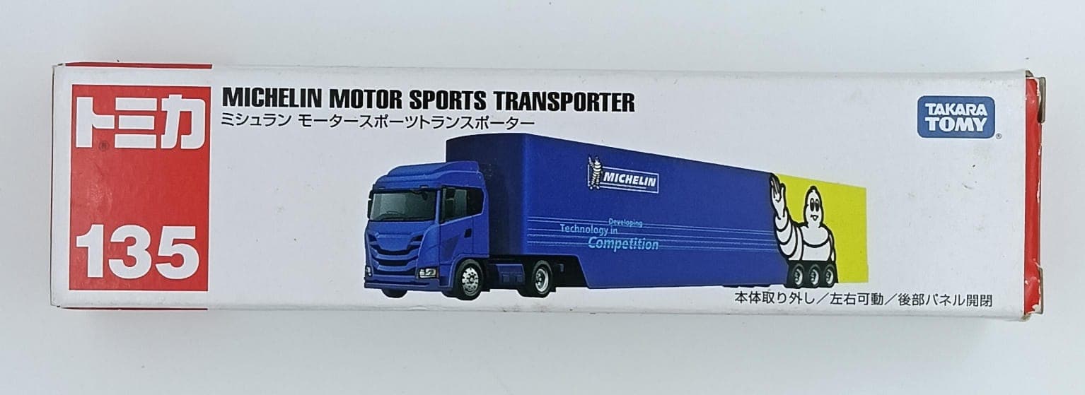 tomica MICHELIN MOTOR SPORTS TRANSPORTER (UNSEALED MINT CONDITION) - Image 1