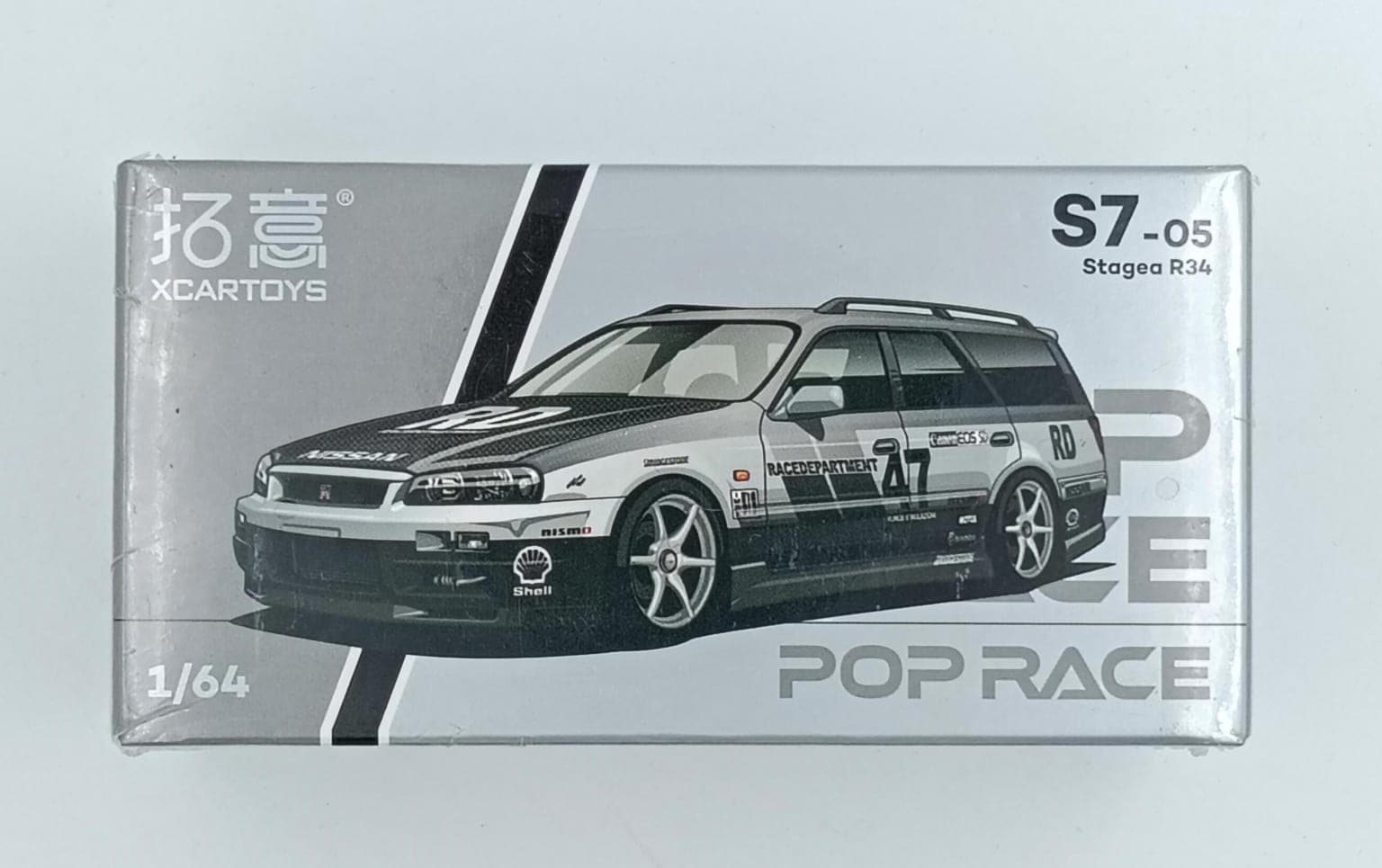 XCARTOYS × POP RACE Stagea R34 - Image 1