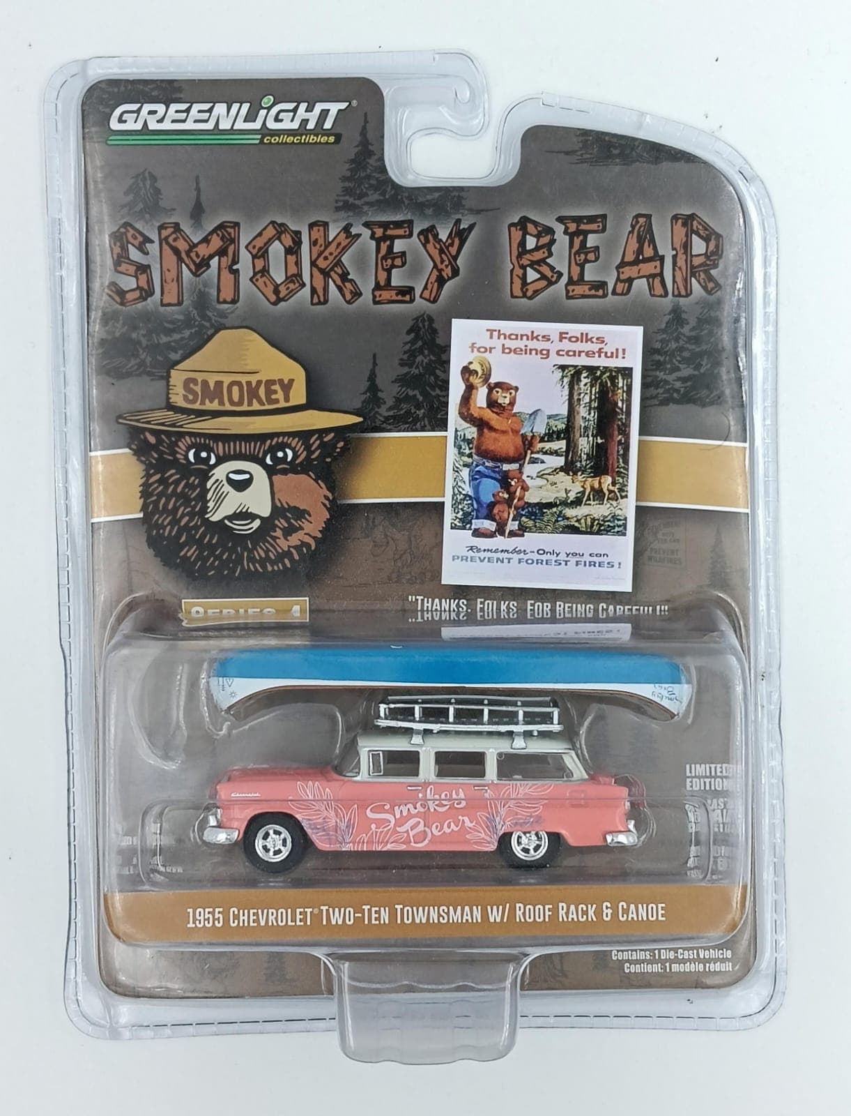 GREENLIGHT 1955 CHEVROLET TWO-TEN TOWNSMAN W/ROOF RACK & CANDE - Image 1