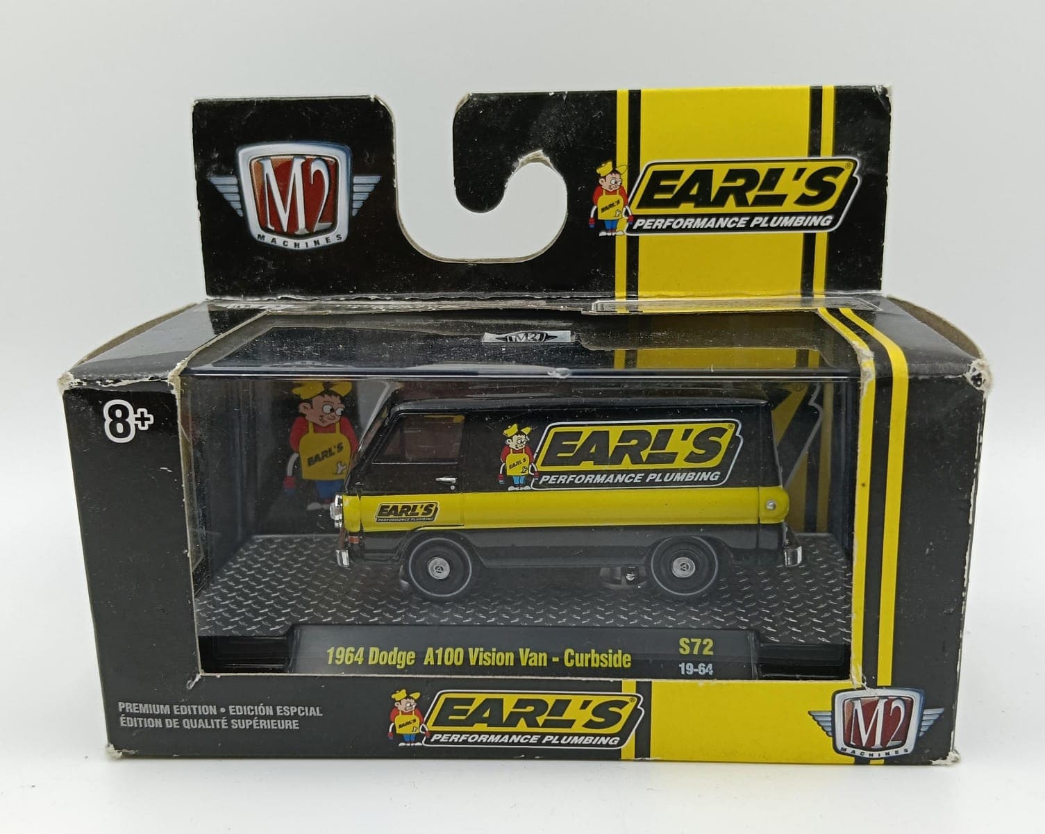 M2 MACHINES ACRYLIC BOX 1964 Dodge A100 Vision Van - Curbside 4,875 pcs WORLDWIDE - Image 1