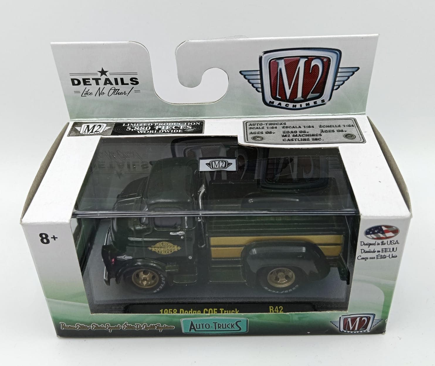 M2 MACHINES ACRYLIC BOX 1958 Dodge COE Truck 5,880 pcs WORLDWIDE - Image 1