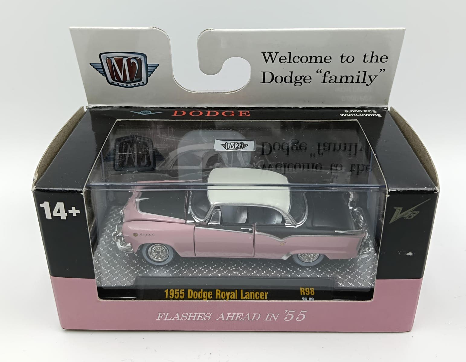 M2 MACHINES ACRYLIC BOX 1955 Dodge Royal Lancer 9,000 Pieces Worldwide - Image 1