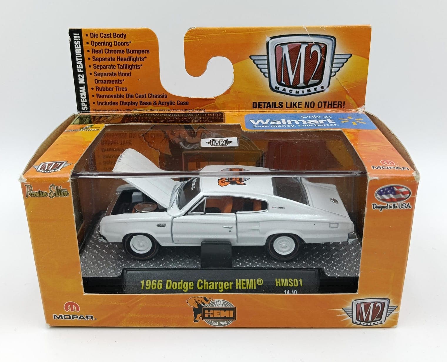 M2 MACHINES ACRYLIC BOX 1966 Dodge Charger HEMI 6,000 Pieces Worldwide - Image 1