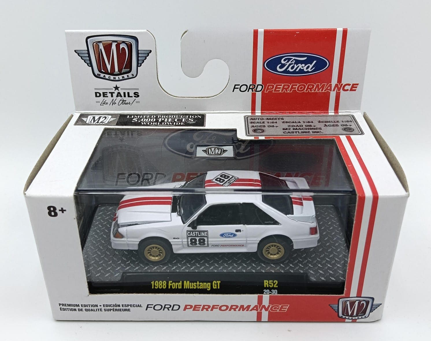 M2 MACHINES ACRYLIC BOX 1988 Ford Mustang GT 5,000 Pieces Worldwide - Image 1