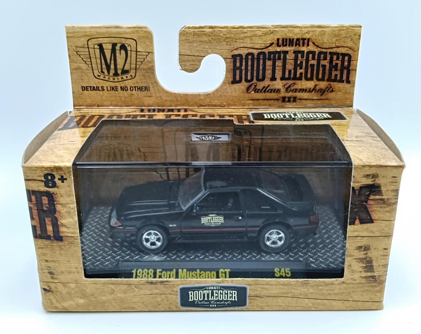 M2 MACHINES ACRYLIC BOX 1988 Ford Mustang GT - Image 1