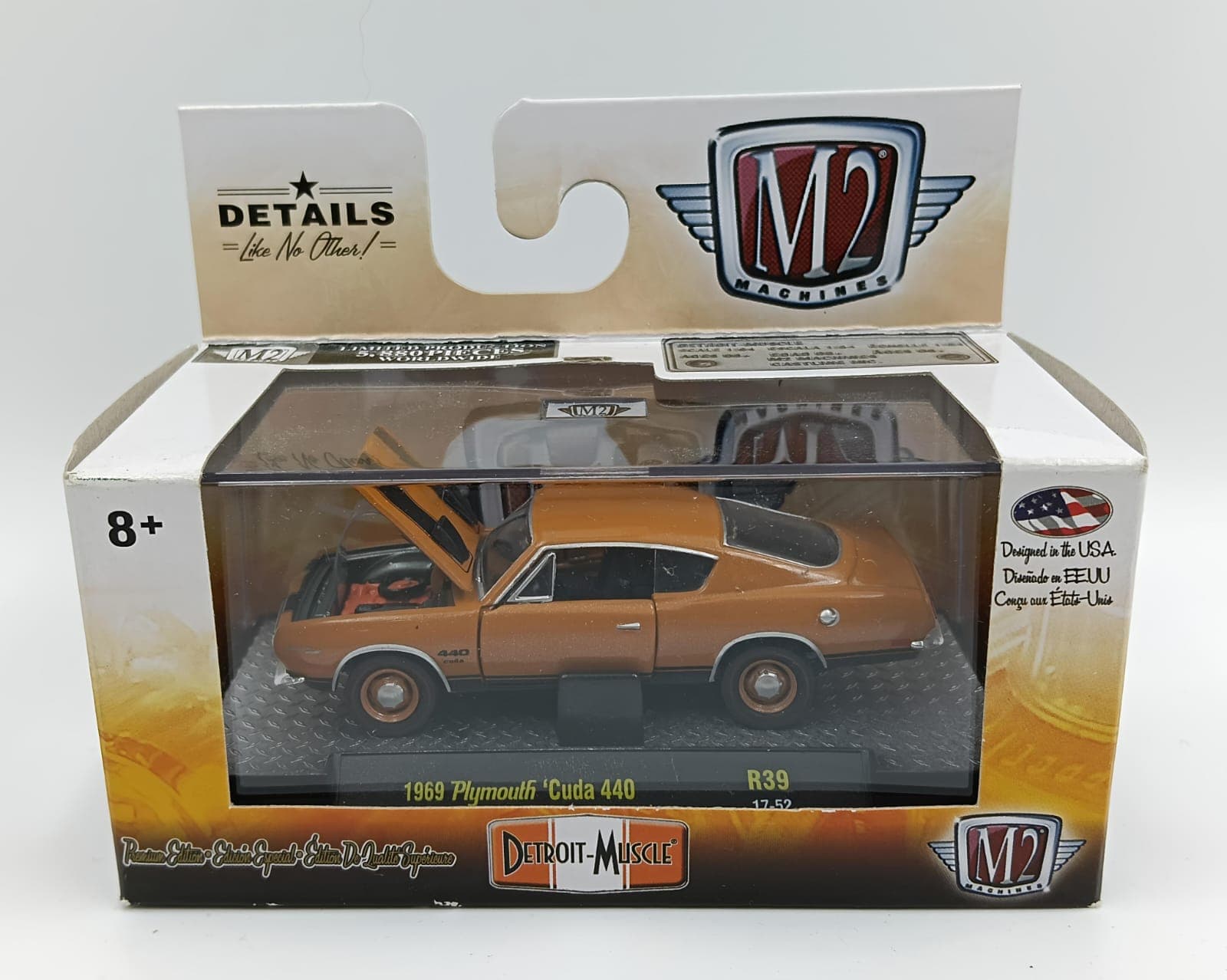 M2 MACHINES ACRYLIC BOX 1969 Plymouth Cuda 440 5,880 Pieces Worldwide - Image 1