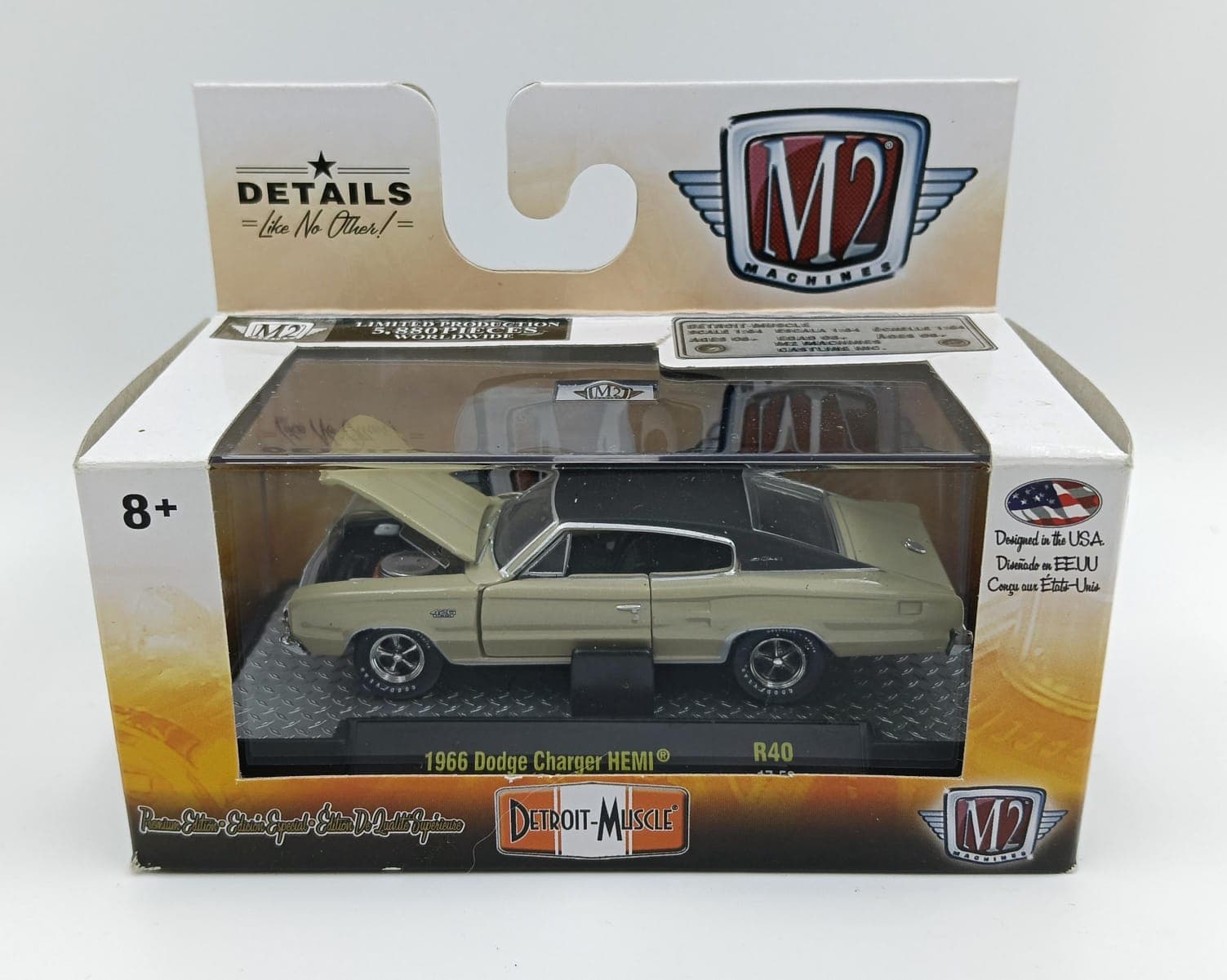 M2 MACHINES ACRYLIC BOX 1966 Dodge Charger Hemi 5,880 Pieces Worldwide - Image 1