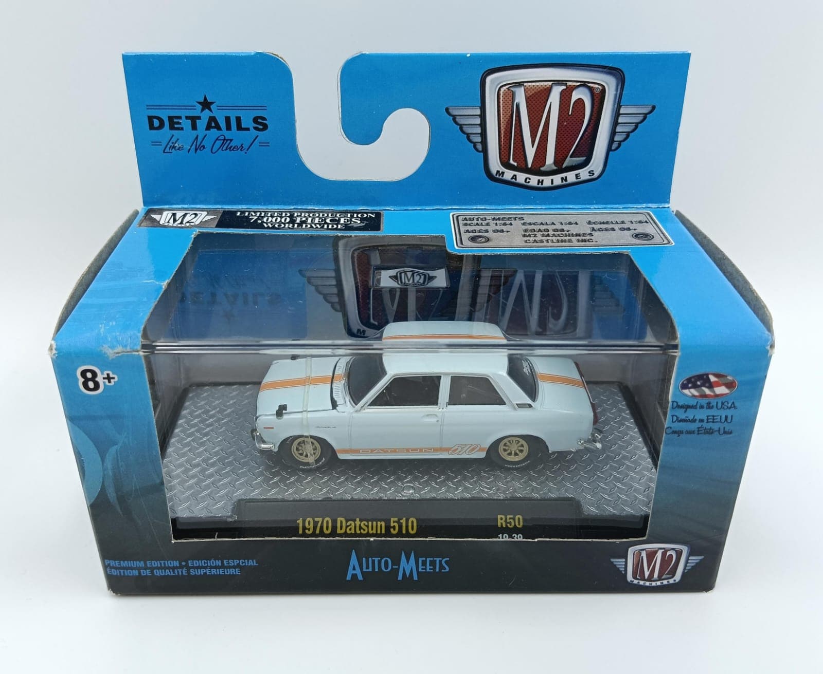 M2 MACHINES ACRYLIC BOX 1970 Datsun 510 7,000 Pieces Worldwide - Image 1