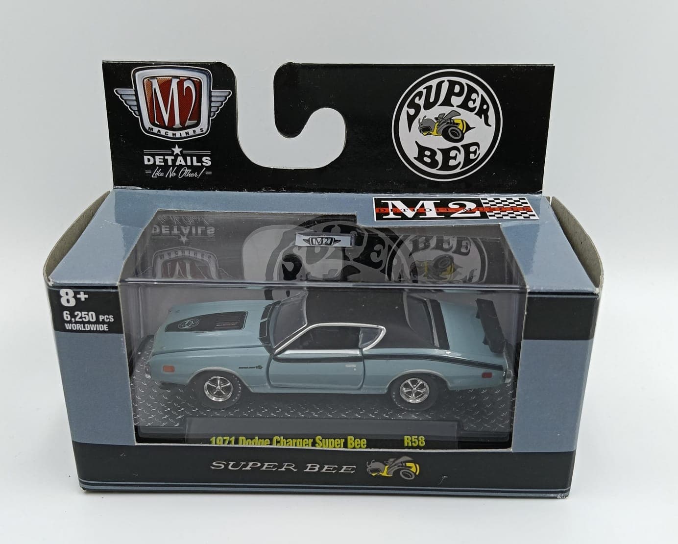 M2 MACHINES ACRYLIC BOX 1971 Dodge Charger Super Bee 6,250 Pieces Worldwide - Image 1