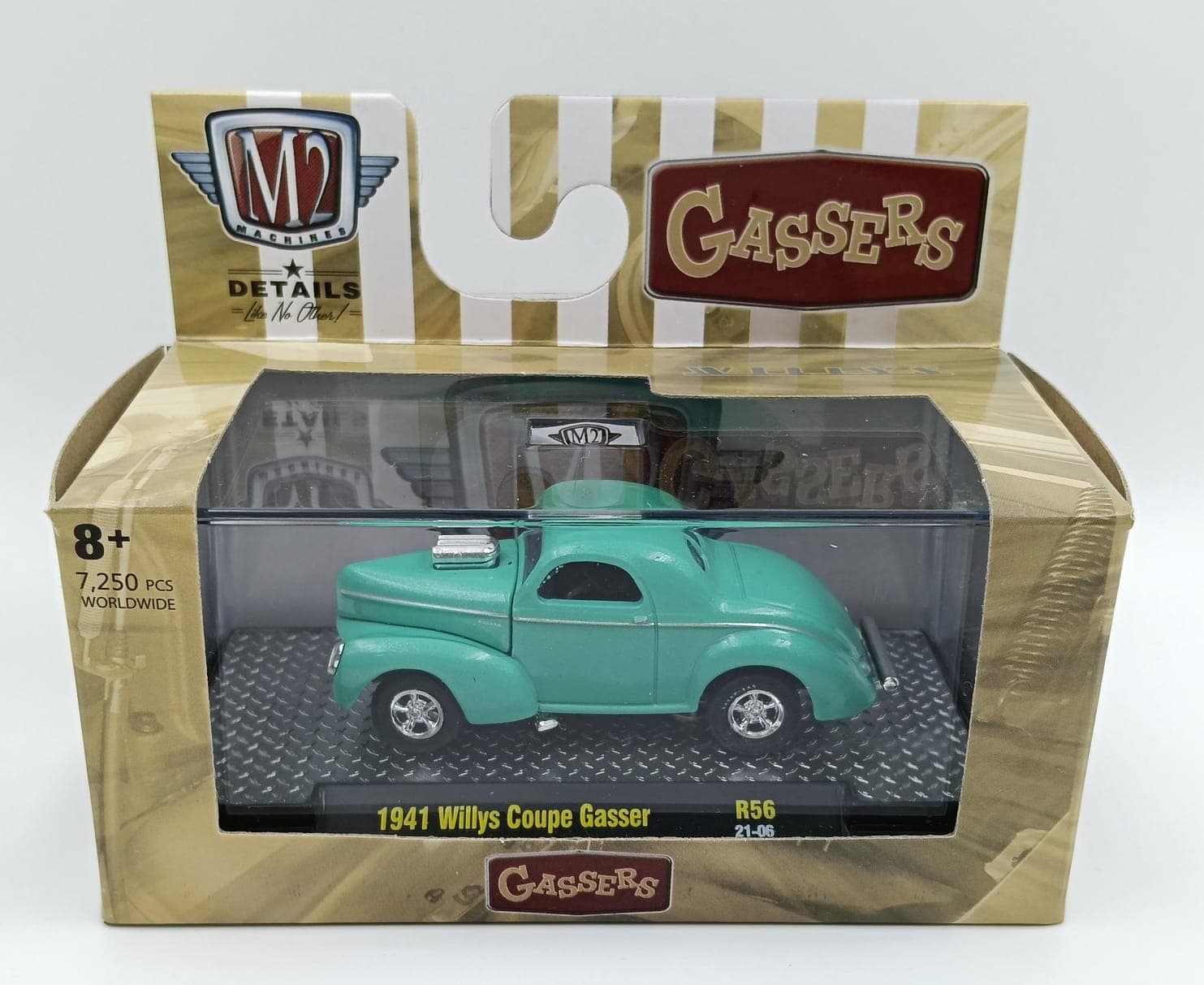 M2 MACHINES ACRYLIC BOX 1941 Willys COUPE Gasser 7,250 Pieces Worldwide - Image 1