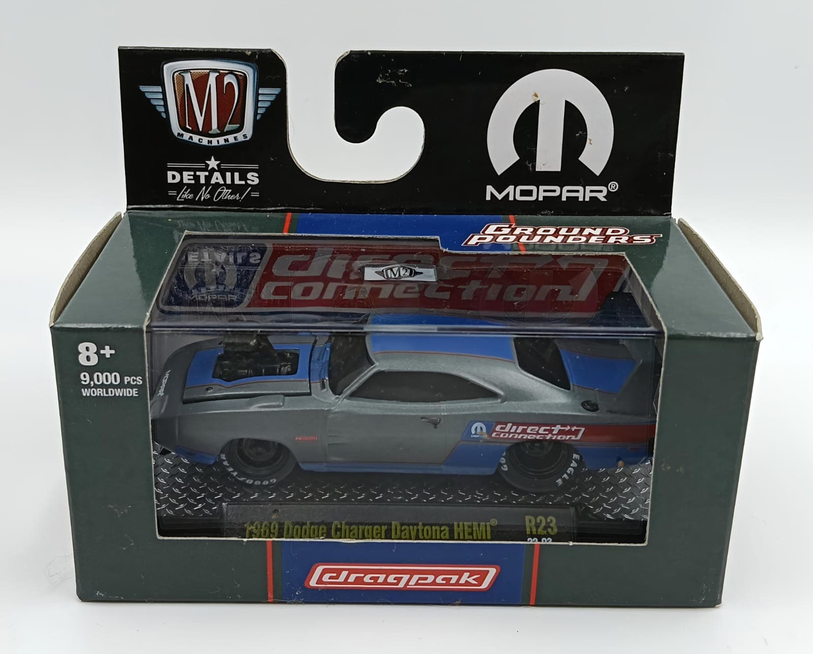 M2 MACHINES ACRYLIC BOX 1969 Dodge Charger Daytona HEMI 9,000 Pieces Worldwide - Image 1