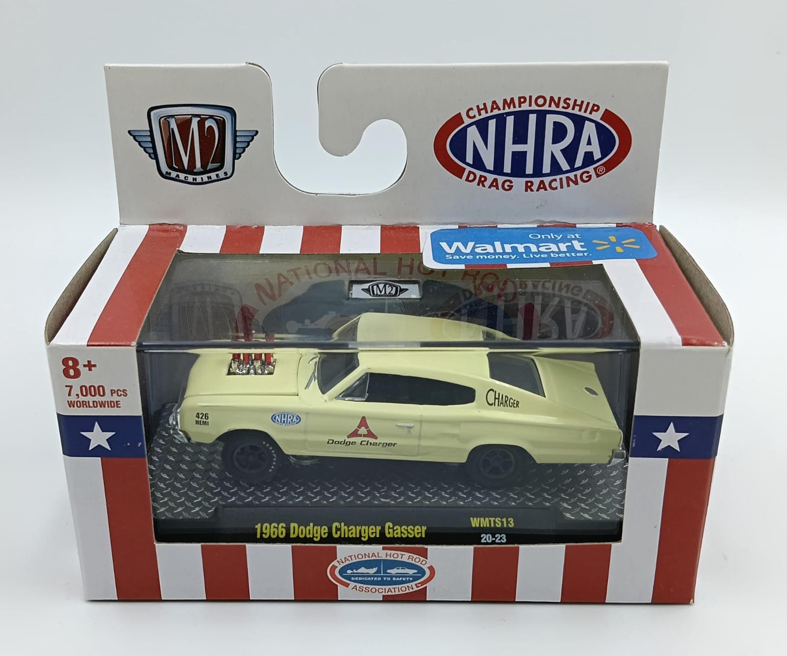 M2 MACHINES ACRYLIC BOX 1966 Dodge Charger Gasser 7,000 Pieces Worldwide - Image 1