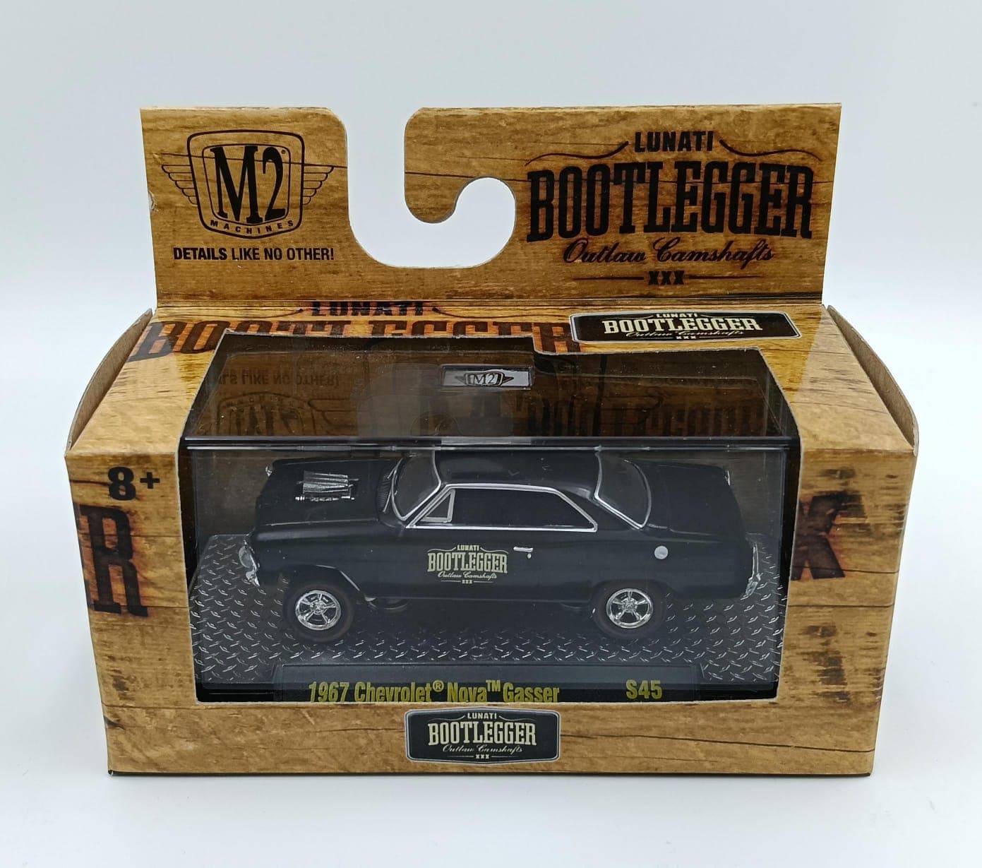 M2 MACHINES ACRYLIC BOX 1967 Chevrolet Nova Gasser - Image 1