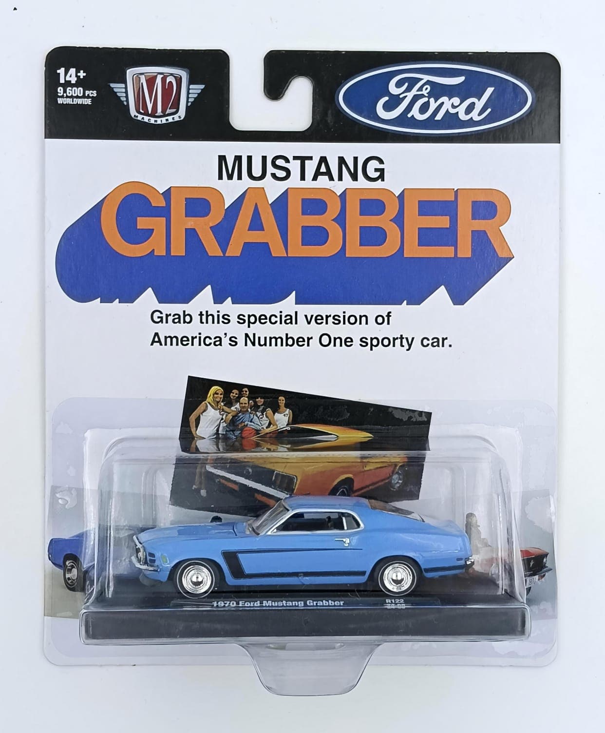 M2 MACHINES BLISTER PACK 1970 Ford Mustang Grabber - Image 1