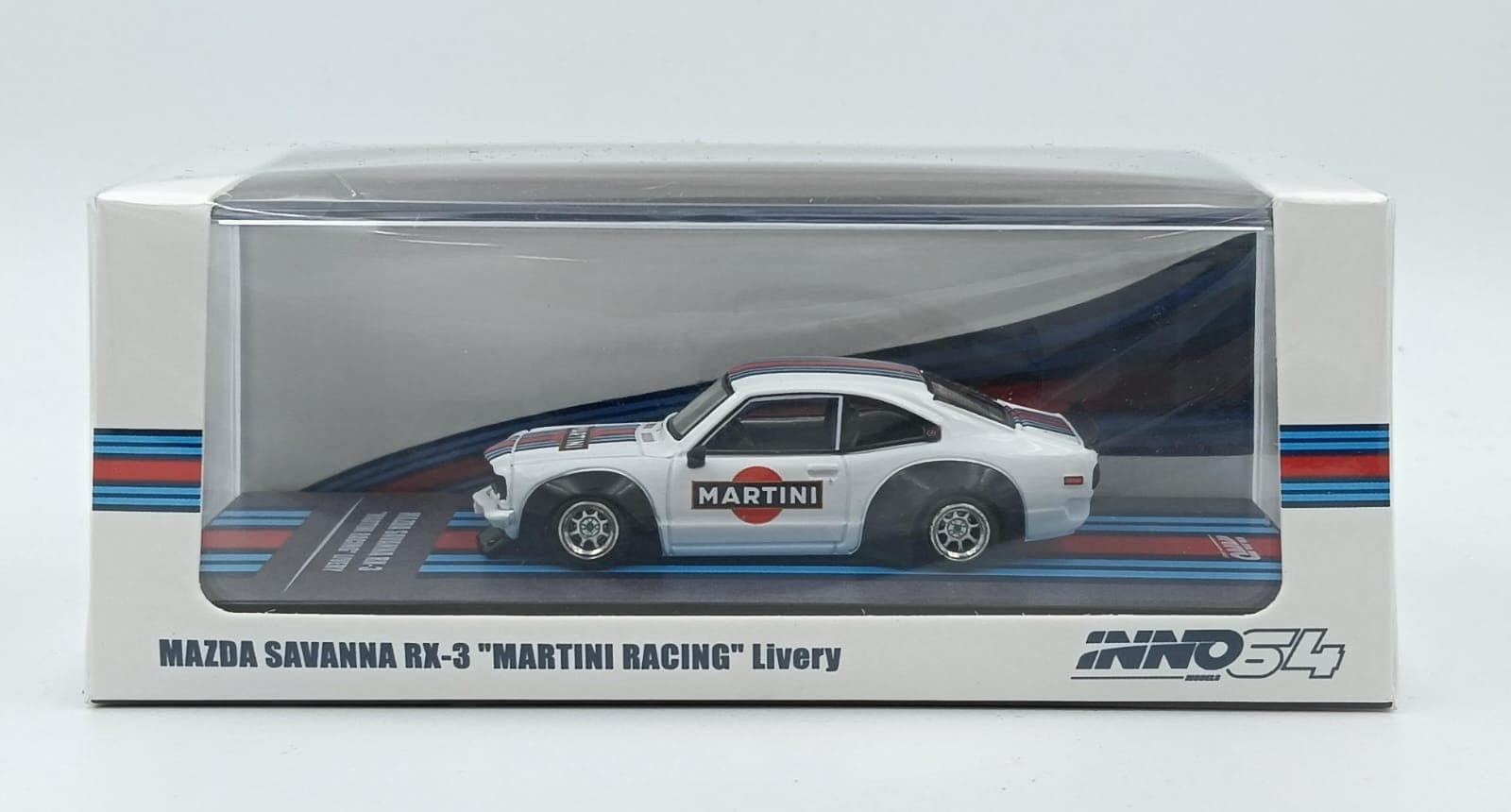 INNO64 MAZDA SAVANA RX-3 "MARTINI RACING" LIVERY - Image 1