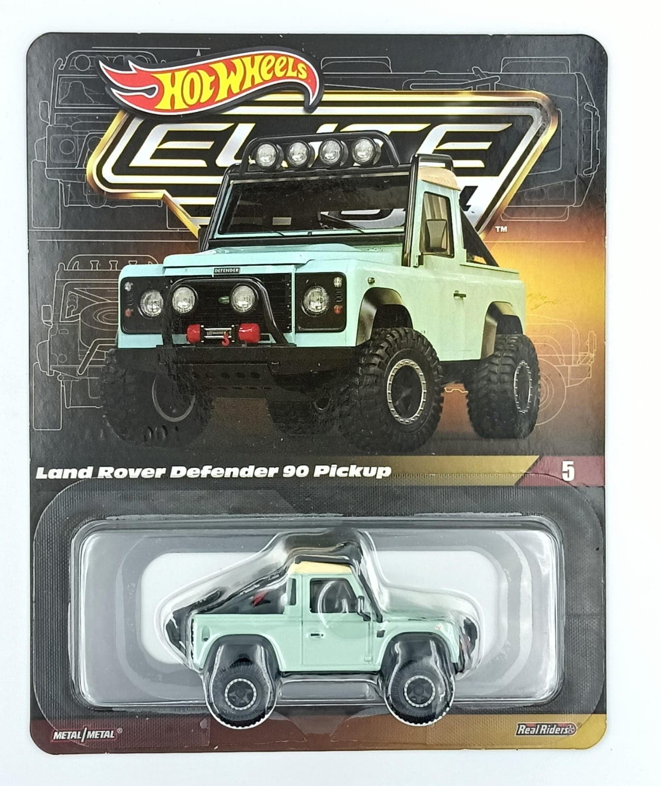 HOT WHEELS ELITE 64 Land Rover Defender 90 Pickup #5 - Image 1