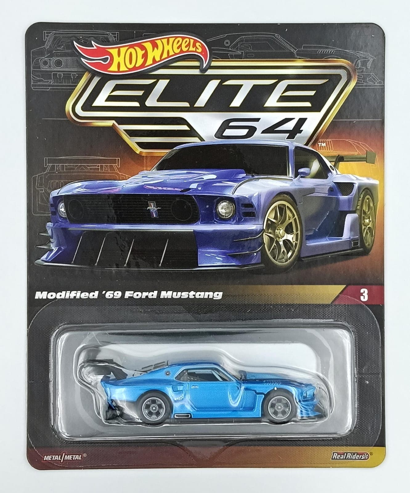 HOT WHEELS ELITE 64 Modified '69 Ford Mustang #3 - Image 1