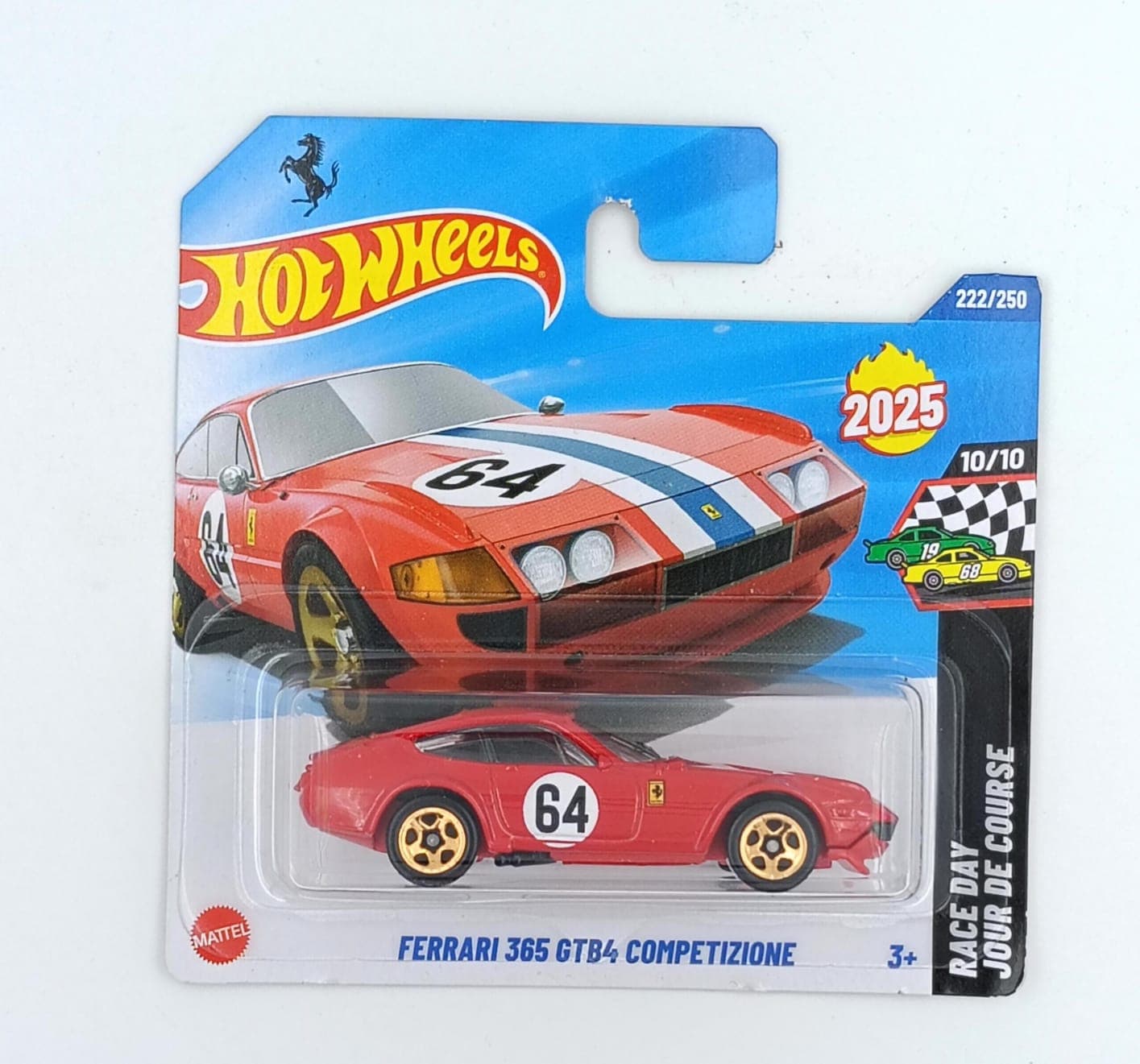 HOT WHEELS FERRARI 365 GTB4 COMPETIZIONE SHORT CARD - Image 1