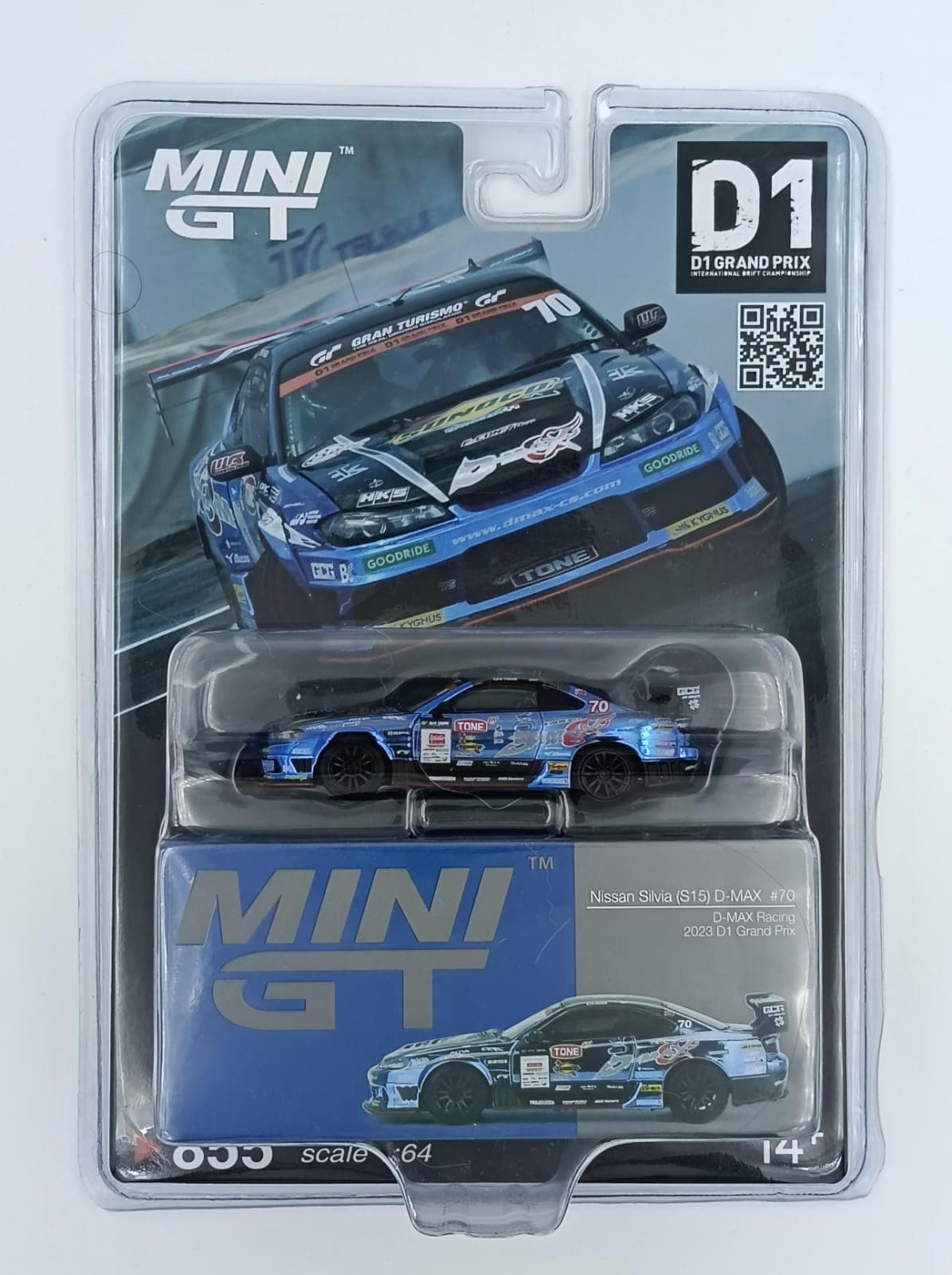 MINI GT BLISTER Nissan Silvia (S15) D-MAX #70 #855 - Image 1