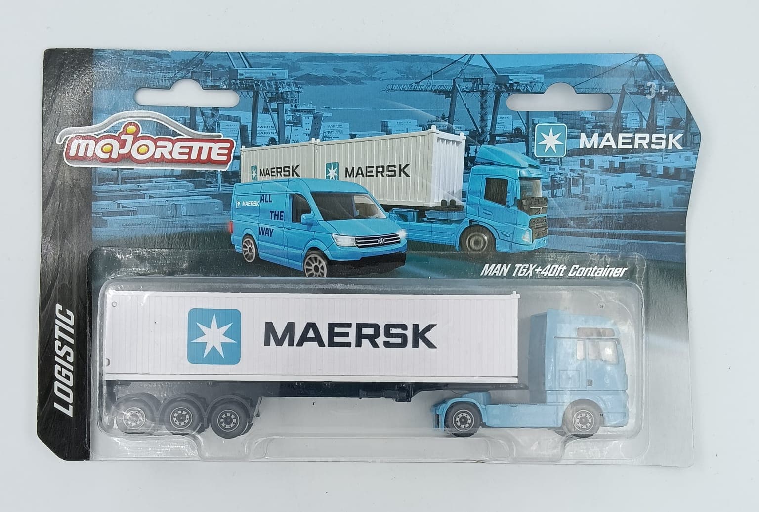 MAJORETTE MAN TGX+40FT CONTAINER LOGISTICS - Image 1