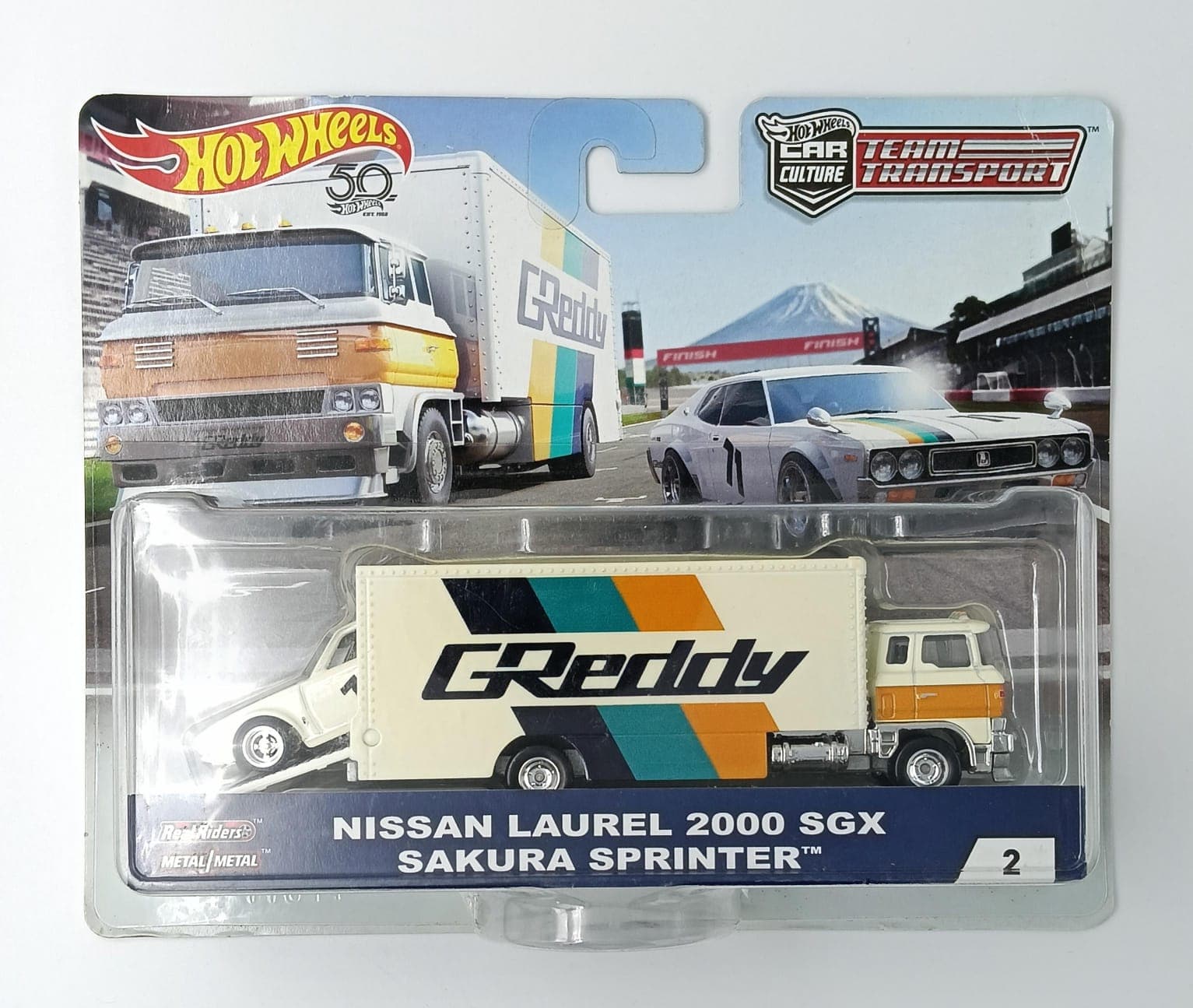 HOT WHEELS TEAM TRANSPORT NISSAN LAUREL 2000 SGX SAKURA SPRINTER #2 - Image 1