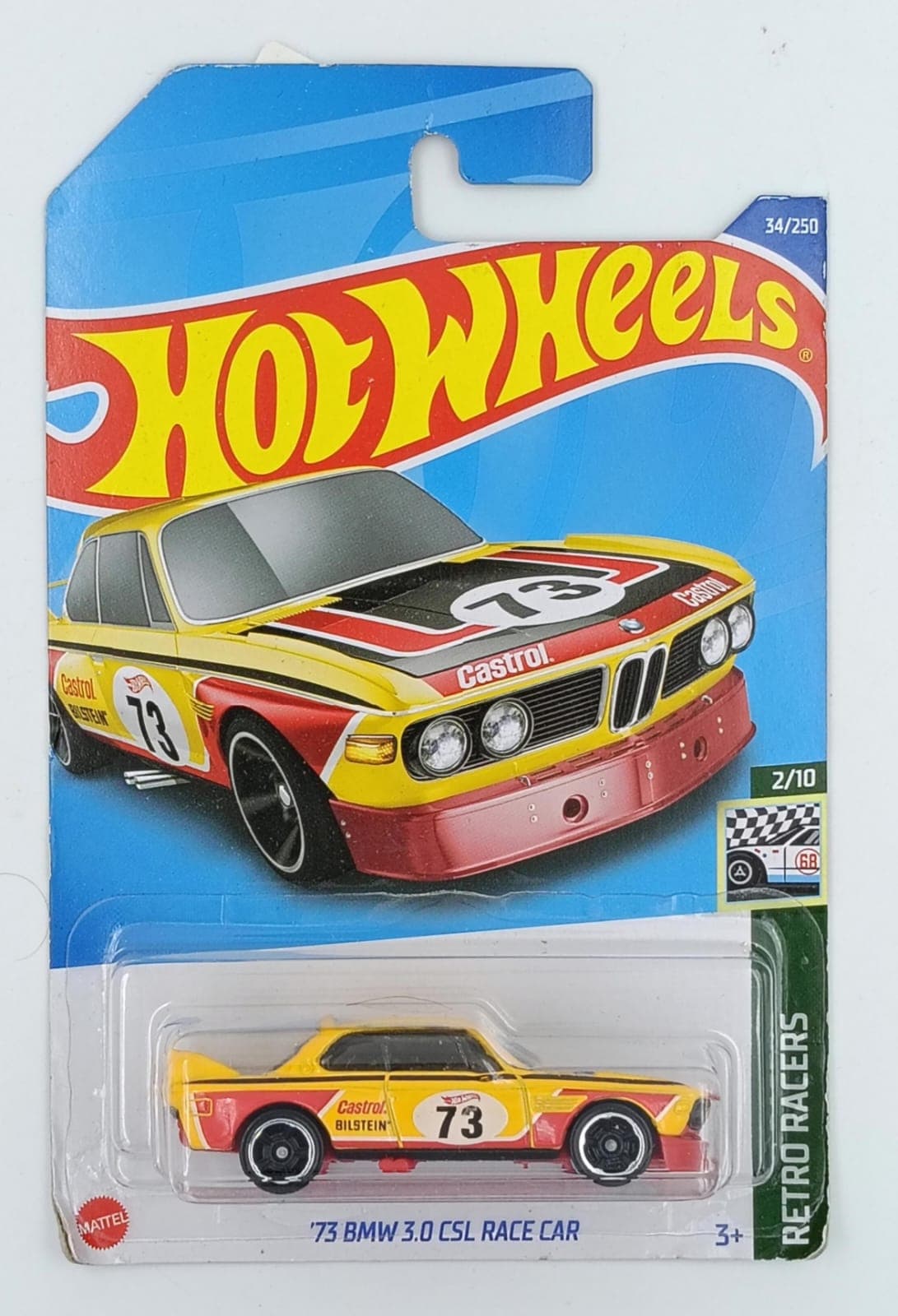 HOT WHEELS MAIN LINE IMPORTED CARD '73 BMW 3.0 CSL RACE CAR - Image 1