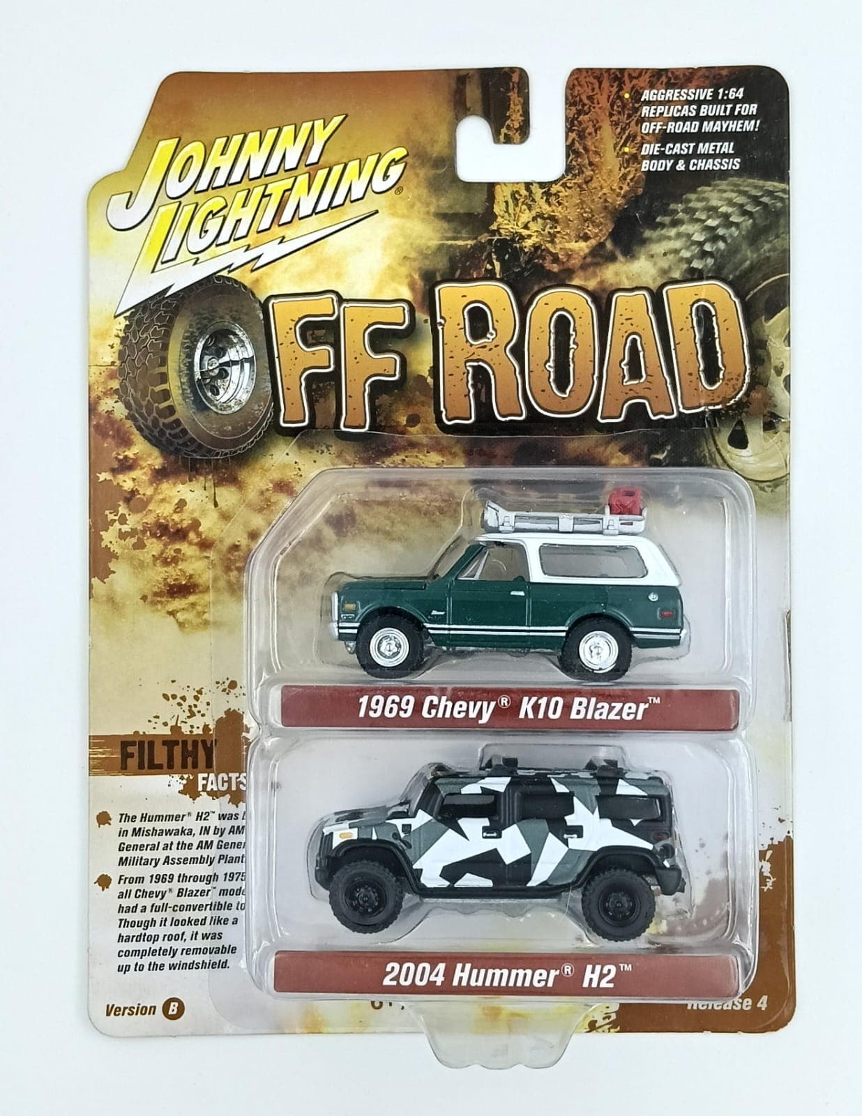 JOHNNY LIGHTING 1969 CHEVY K10 BLAZER 2004 HUMMER H2 OFF ROAD - Image 1