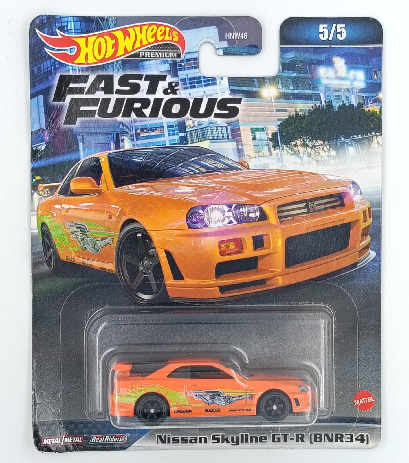 HOTWHEELS PREMIUM 1:64 Nissan Skyline GT-R (BNR34) FAST & FURIOUS - Image 1