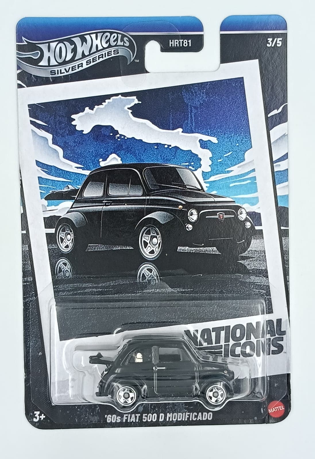 HOTWHEELS PREMIUM 1:64 '60s FIAT 500D MODIFICADO NATIONAL ICONS IMPORTED - Image 1