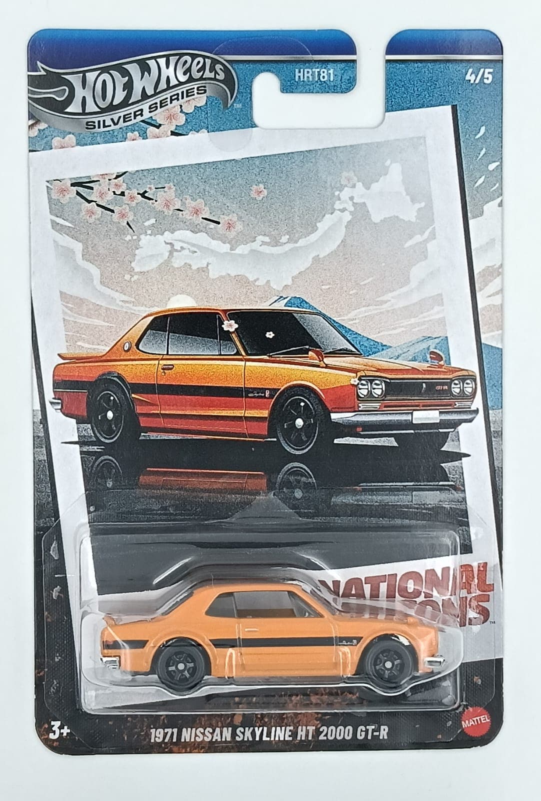 HOTWHEELS PREMIUM 1:64 1971 NISSAN SKYLINE HT 2000 GT-R NATIONAL ICONS IMPORTED - Image 1