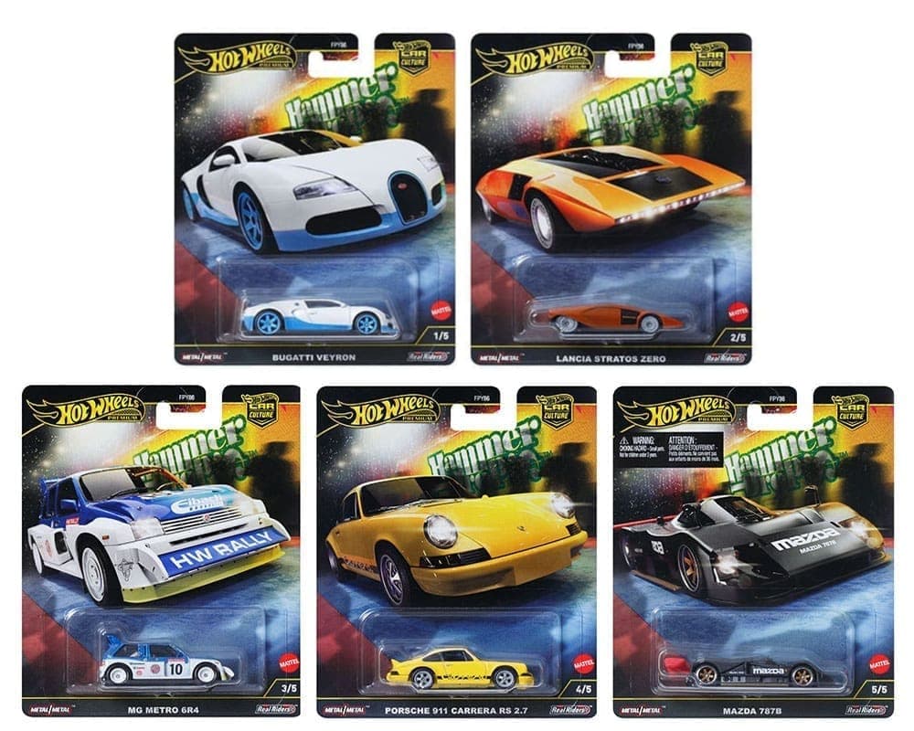 HOT WHEELS PREMIUM 1:64 HAMMER DROPS SET OF 5 - Image 1
