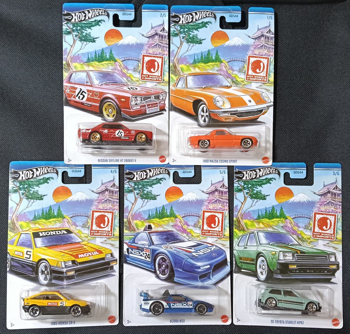 Hot Wheels Premium 1:64 HW J-IMPORTS SET OF 5 - Image 1