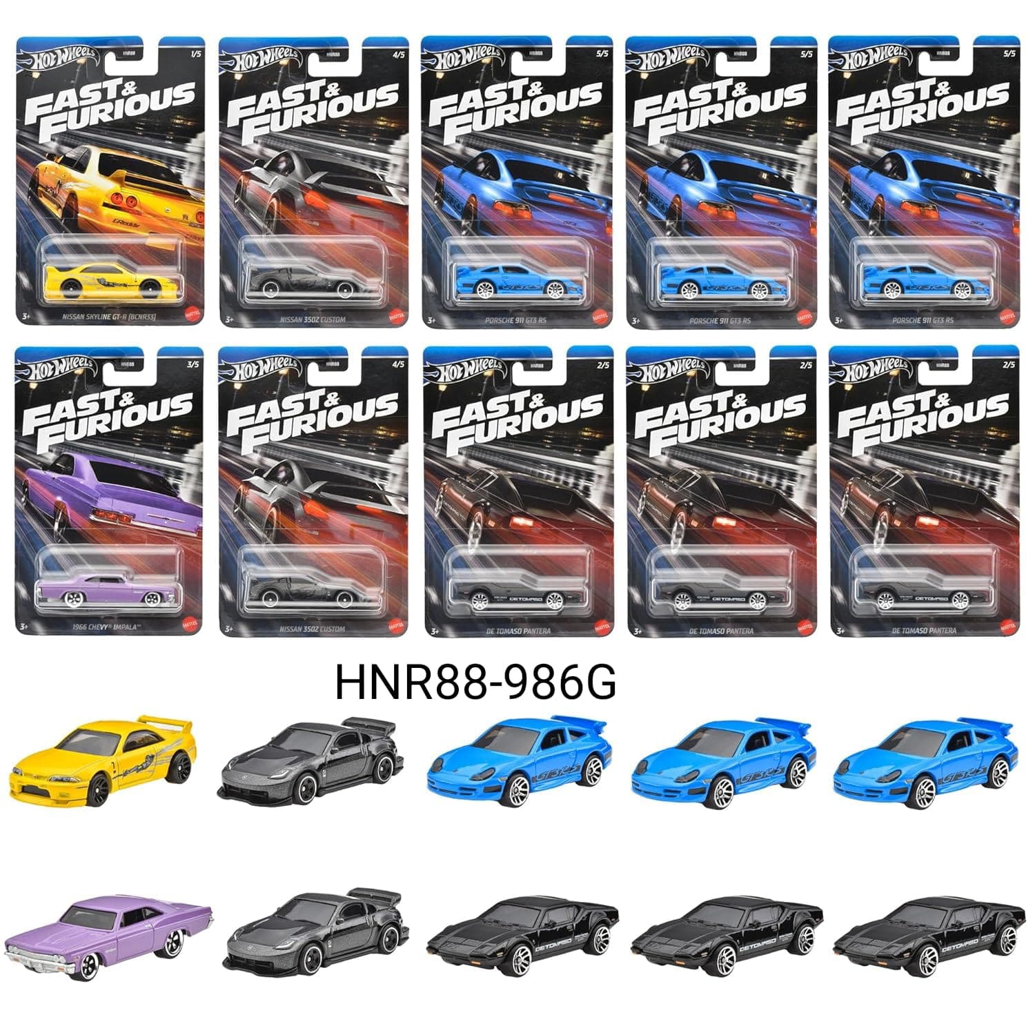 Hot wheels Fast n furious Set of 10 - Image 1