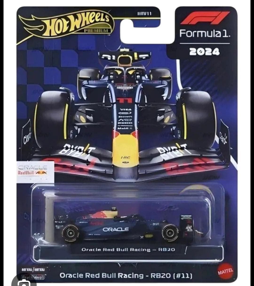 HOT WHEELS PREMIUM 1:64 ORACLE REDBULL RACING - RB20 (#11) IMPORTED CARD - Image 1