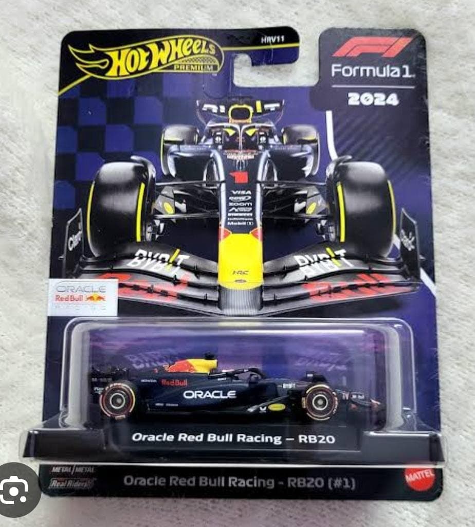 HOT WHEELS PREMIUM 1:64 ORACLE REDBULL RACING - RB20 (#1) IMPORTED CARD - Image 1