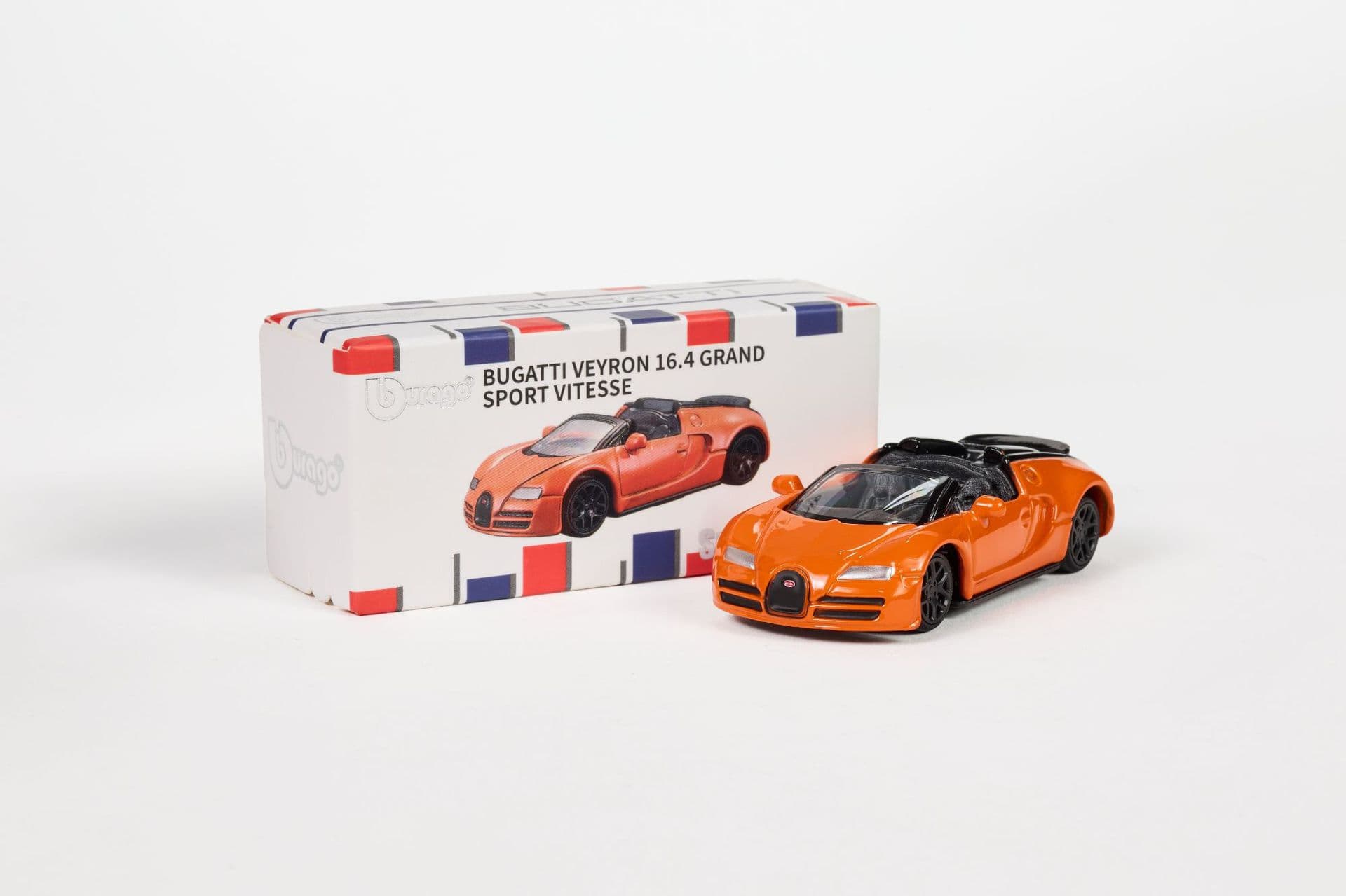 Bburago 1:64 BOX BUGATTI VEYRON 16.4 GRAND SPORT VITESSE - Image 1