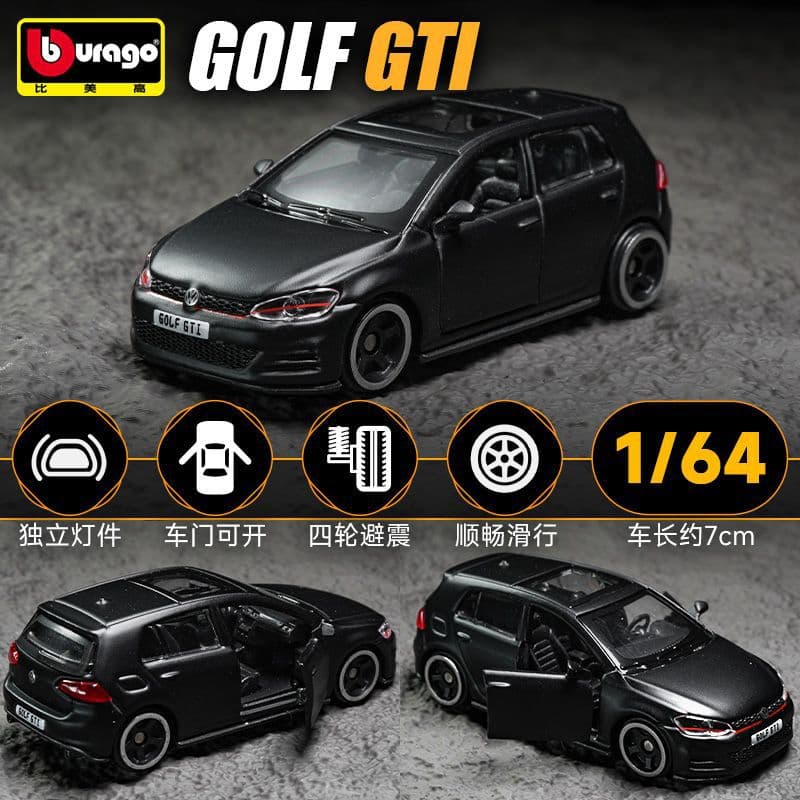 Bburago 1:64 BOX VOLKSWAGEN GOLF GTI (2017) - Image 1