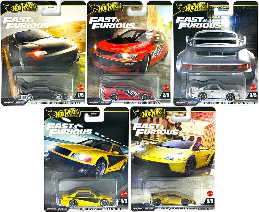 HOT WHEELS PREMIUM 1:64 FAST N FURIOUS SET - Image 1