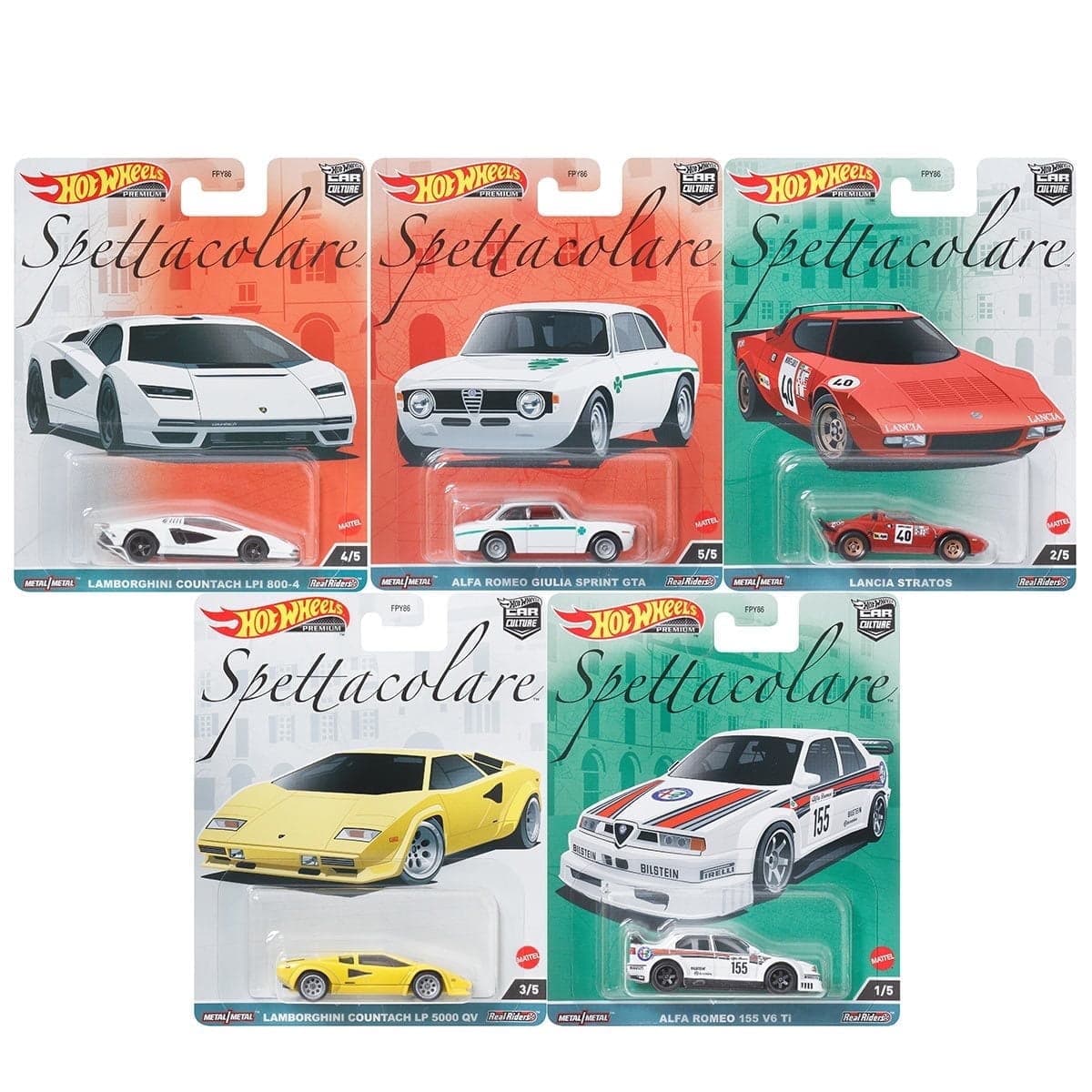 HOTWHEELS PREMIUM 1:64 SPETTACOLARE SET OF 5 - Image 1