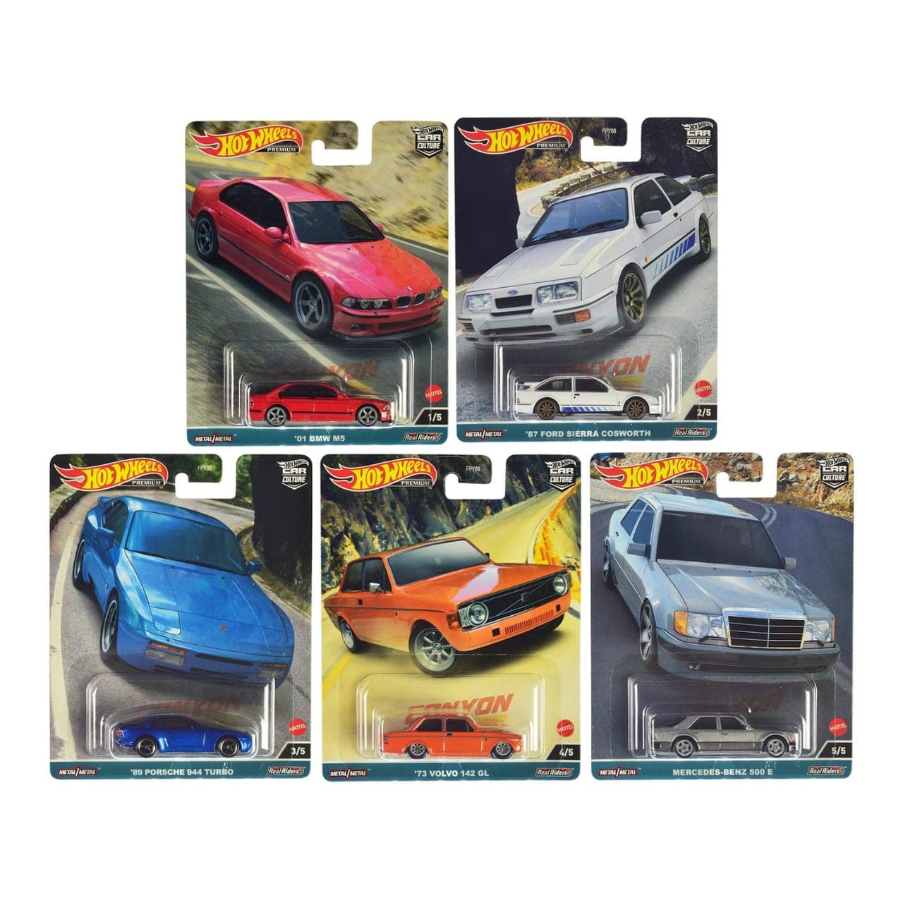 HOT WHEELS PREMIUM 1:64 CANYON WARRIOR SET OF 5 - Image 1