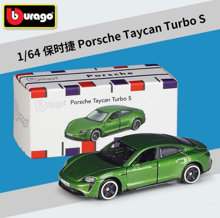 BURAGO 1:64 BOX PORSCHE TAYCAN TURBO S - Image 1