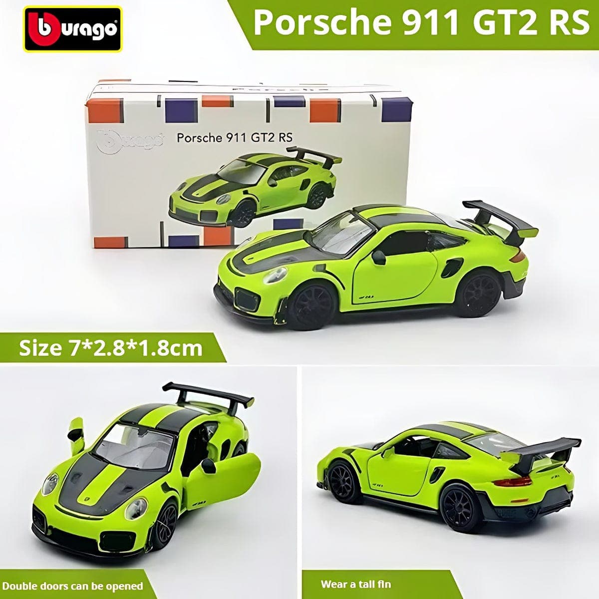 BURAGO 1:64 BOX PORSCHE 911 GT2 RS - Image 1